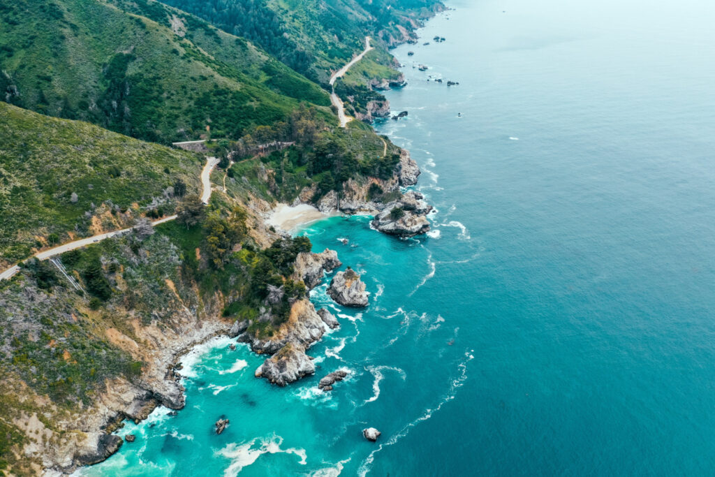 Vista de la zona costera de Cefalonia, circuito emulando el viaje de Ulises